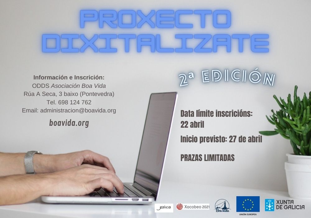 Cartel Proxecto Dixitalizate 2ª Edición