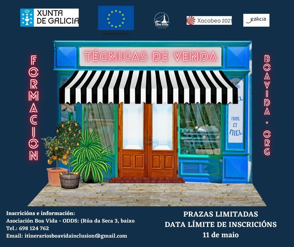 Cartel Formación Tecnicas Venda Boa Vida