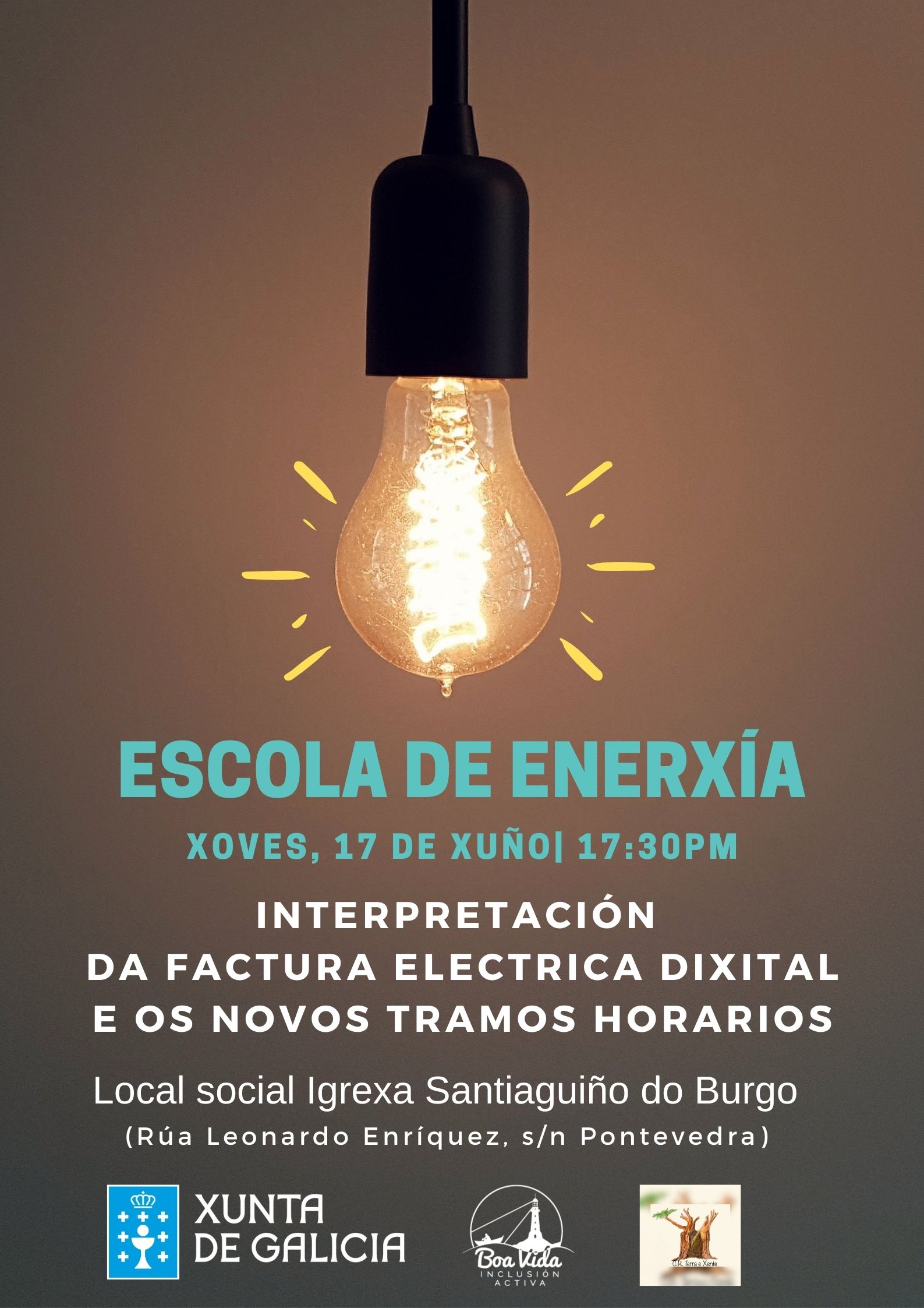 Cartel Escola de enerxía