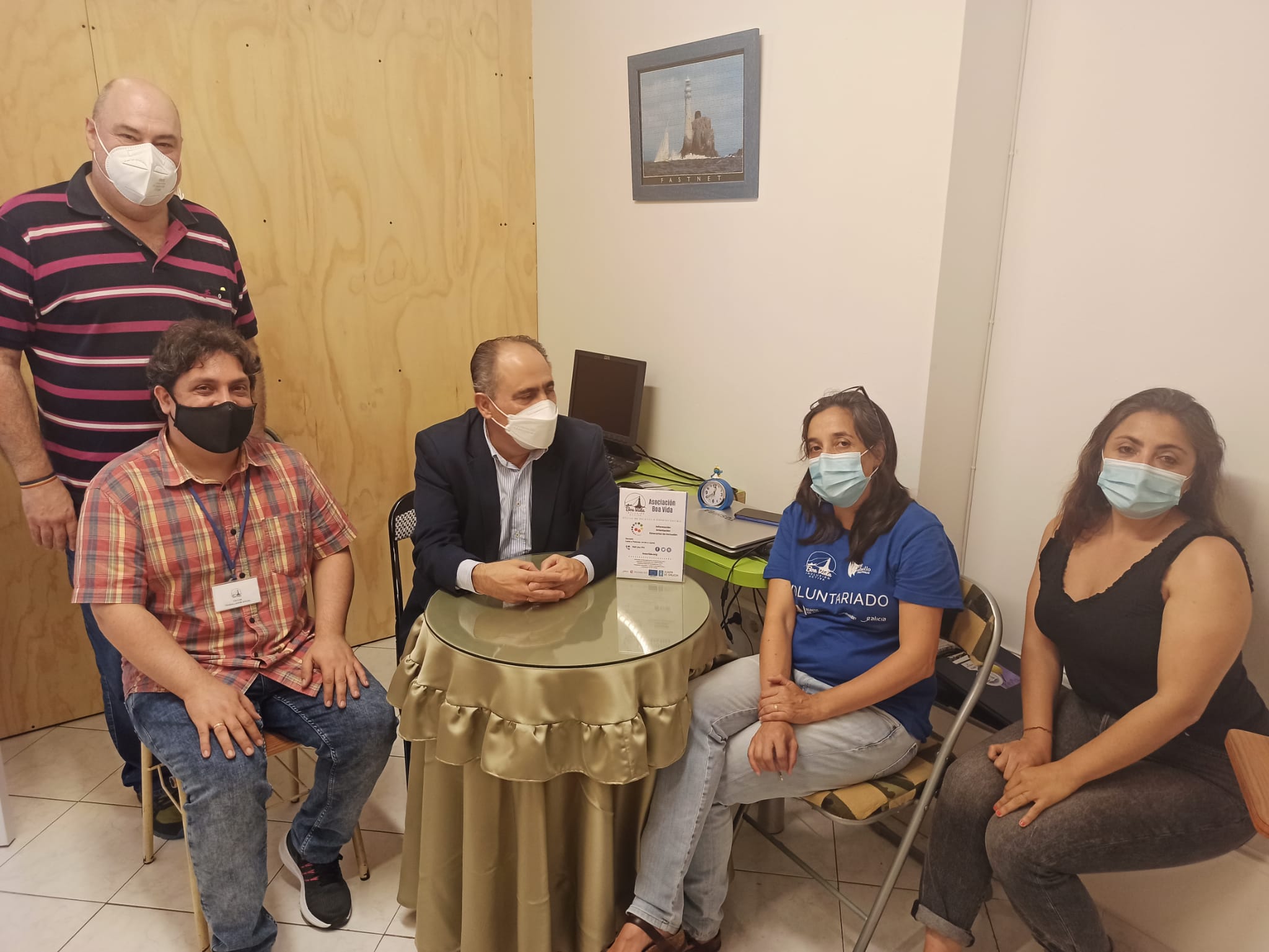 Visita de D. Arturo Parrado as instalacións de Boa Vida