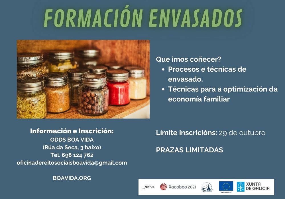 Cartel formación envasados
