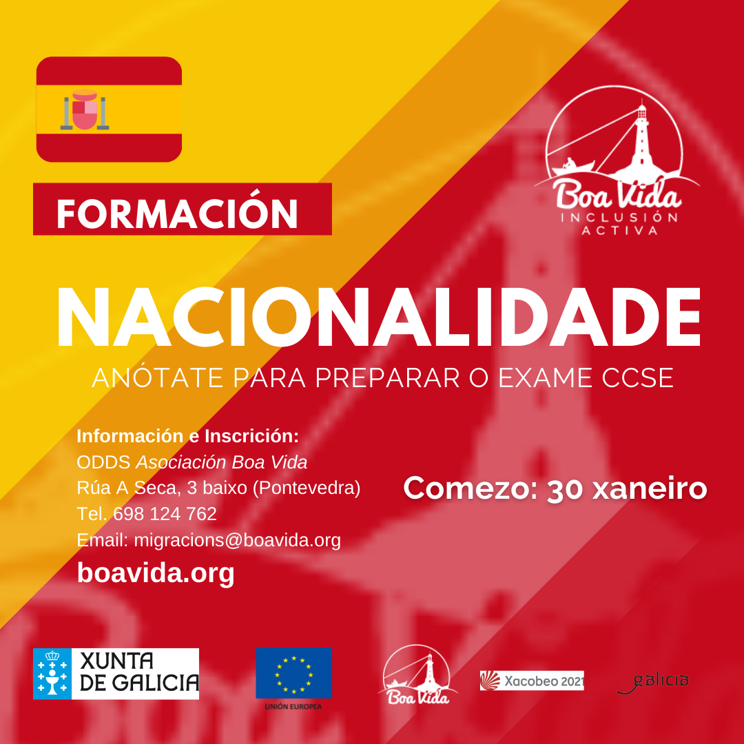 Cartel Formación en Nacionalidade