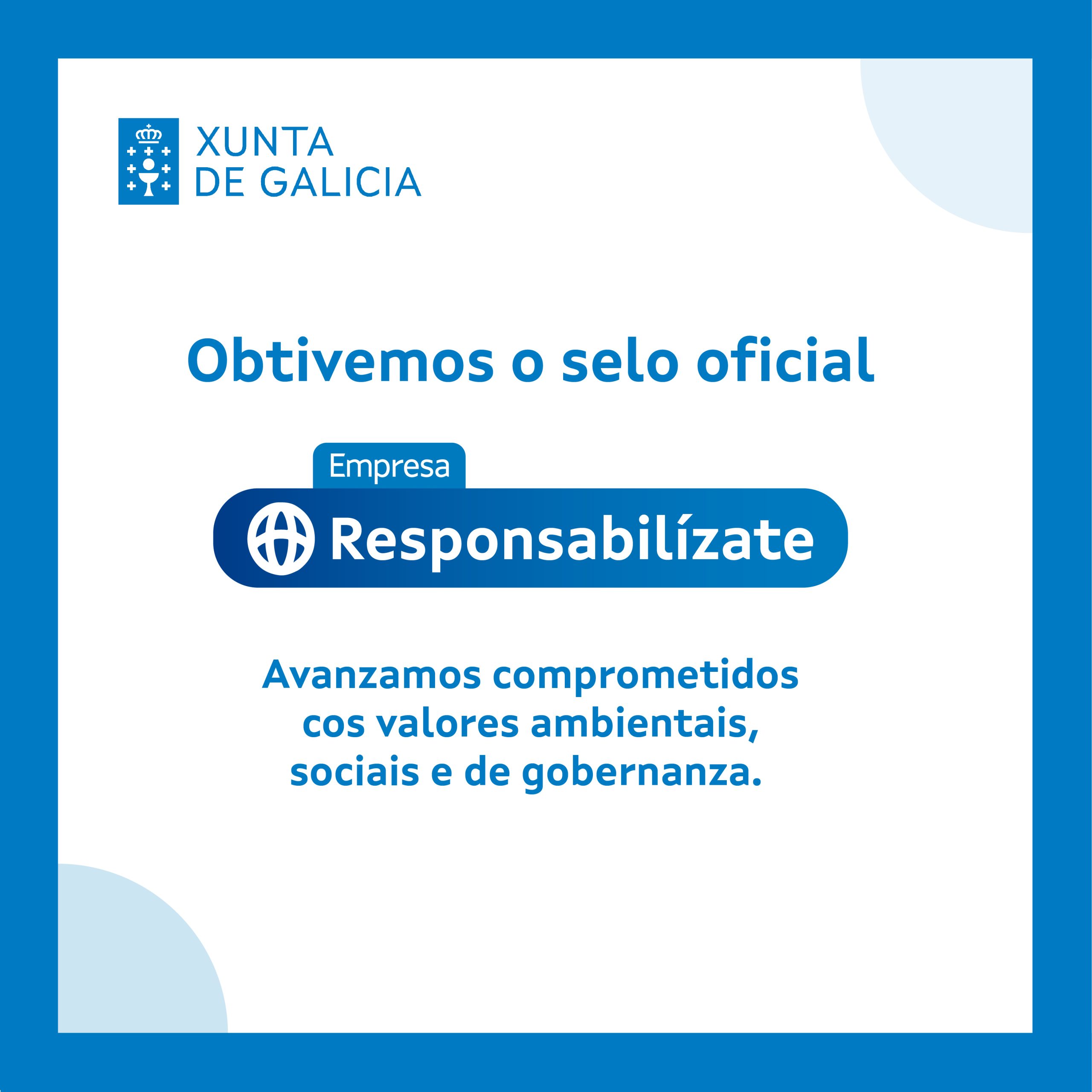 Selo de calidade RESPONSABILÍZATE